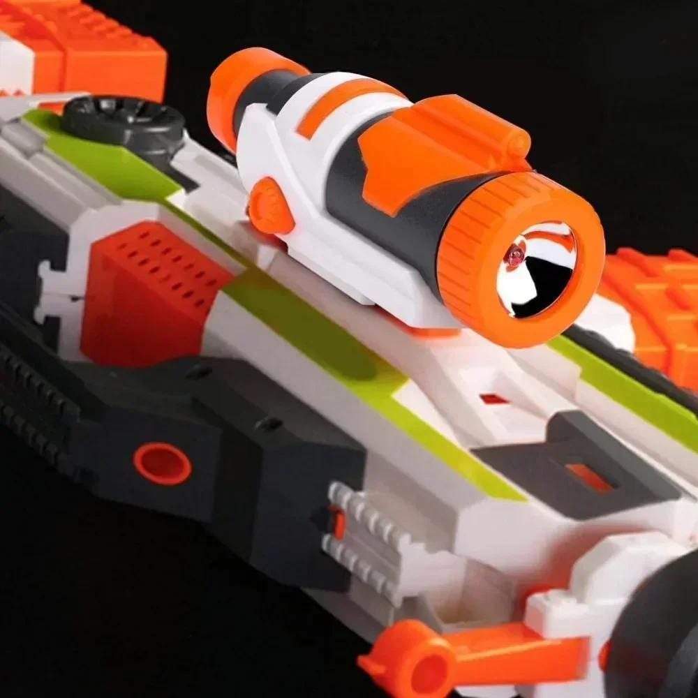 Universal Spielzeug Pistole Zubehör Für Nerf N-strike Elite Serie Schalldämpfer Schwanz Lager Taschenlampe Weiche Kugeln Spielzeug Pistole mosdified