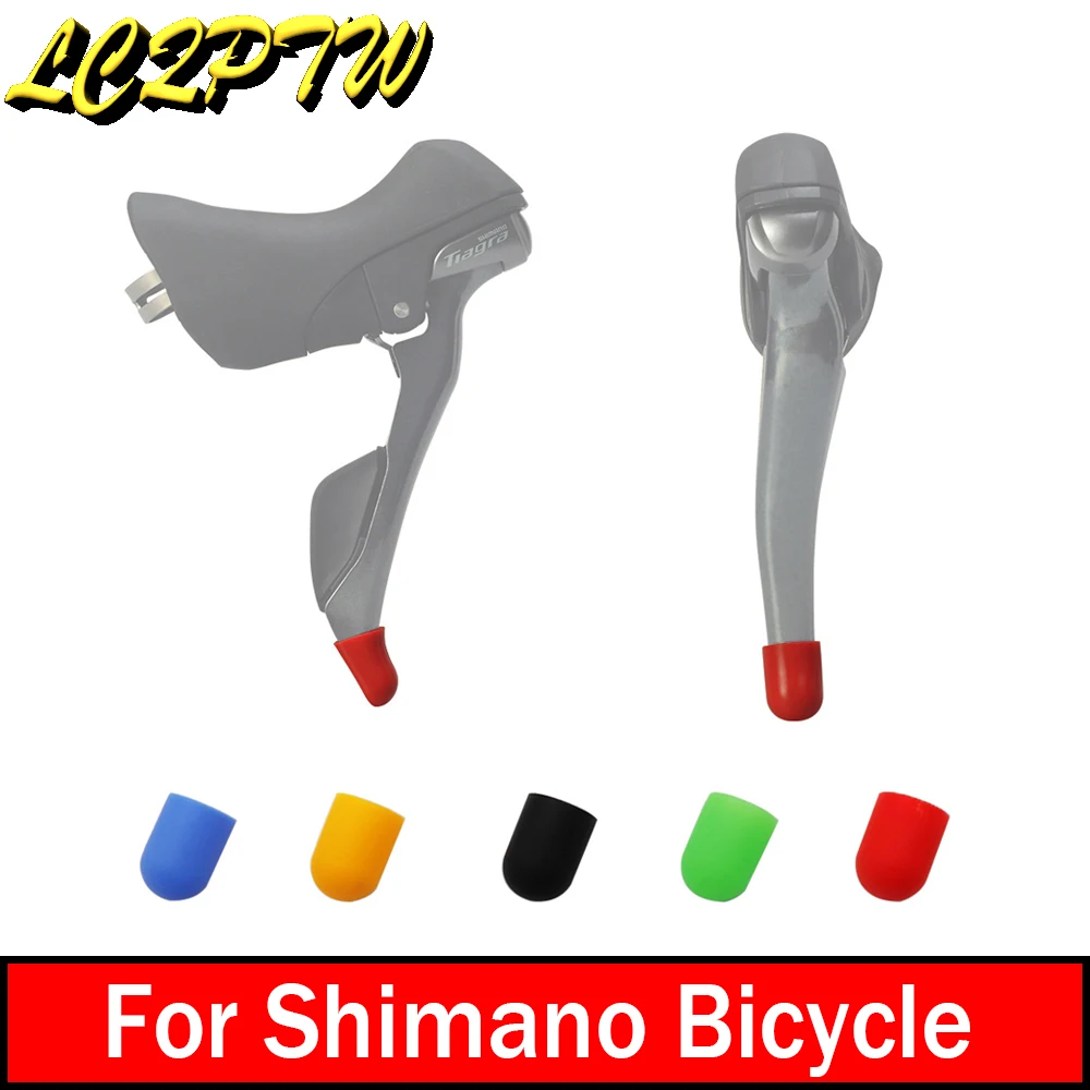 Brake Lever Protect Cover Silicone Shifter Lever Case For Shimano Road Bike Road Bicycle Shifter Lever Head Resistant Sleeve