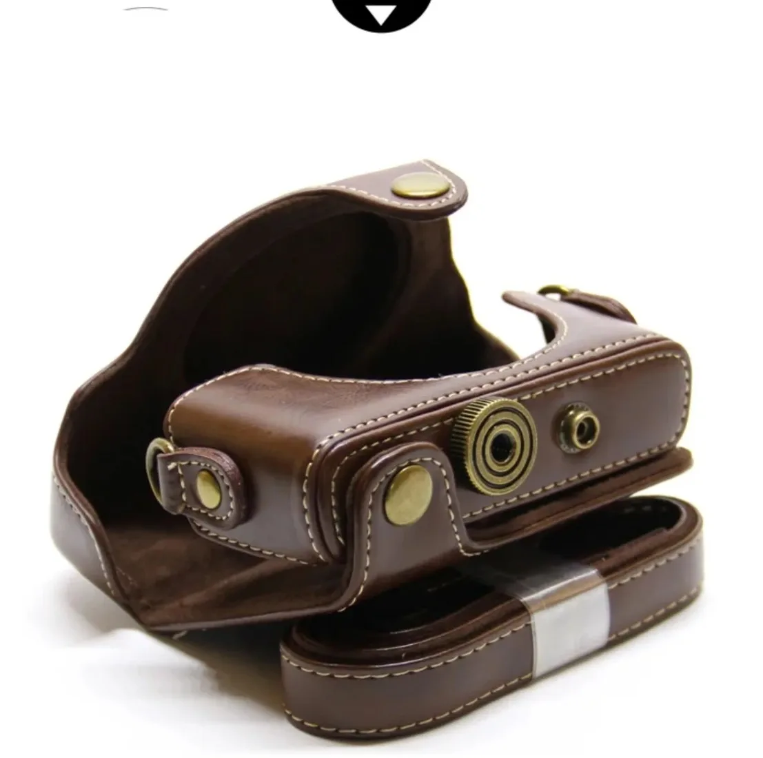 

Vintage PU Leather Camera Bag Pouch Protect Case Cover with Shoulder Belt Strap For Sony RX100 M1/2/3/4/5/6/7 카메라 악세사리 캐논