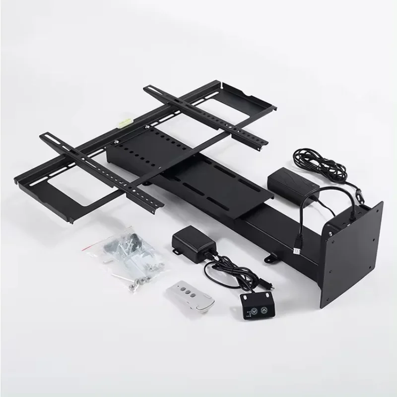 Electric Motorized Tv Mount Lift 32 Inch 55 Inch Automatic Rop Down Tv Lift 800mm