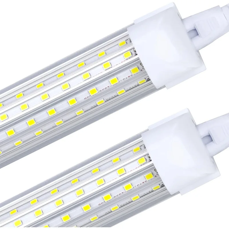 20 Pack, 8FT LED Shop Light Fixture, 144W 15500LM 6000K Cool White,High Output Linkable Tube Light