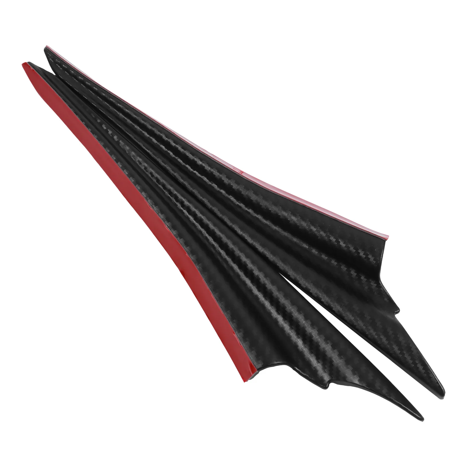 2pcs Car Modification Wind Deflector Fins Universal Bumper Lip Splitter For Front Bumper Exterior Racing Decor Auto Styling