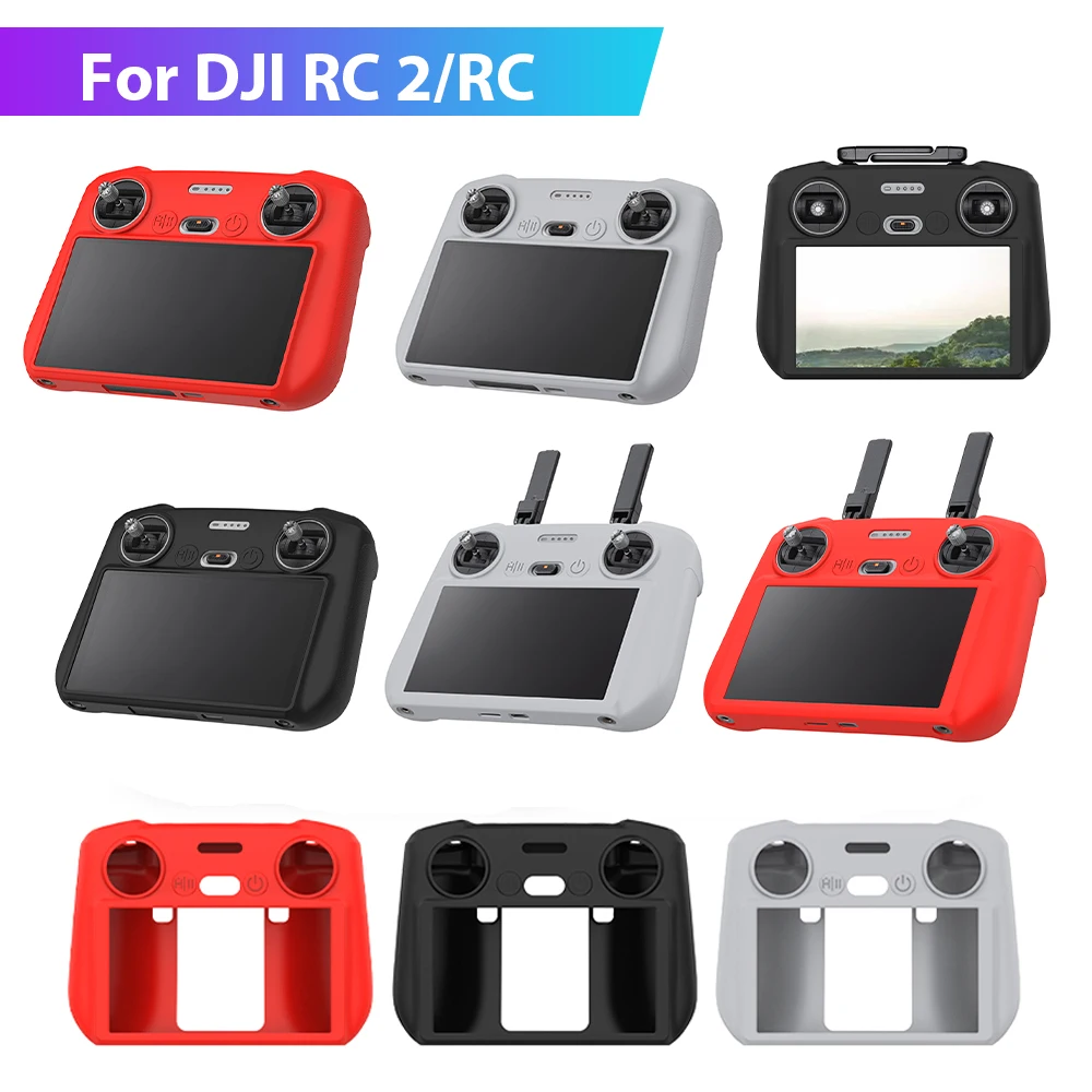 Siliconen Hoesje Voor Dji Rc/Rc 2(Air 3/Air 2S/Mini 3 Pro/Mavic 3 Pro/Classic/Mini 4 Pro) Beschermhoes Scherm Anti-Kras