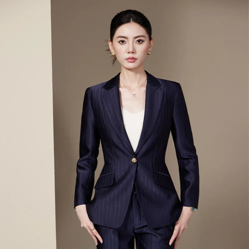Ensemble de costume professionnel de déplacement à la mode et élégant pour femmes, Style déesse, vêtements de cérémonie d'affaires pour gestionnaire d'hôtel, Profession