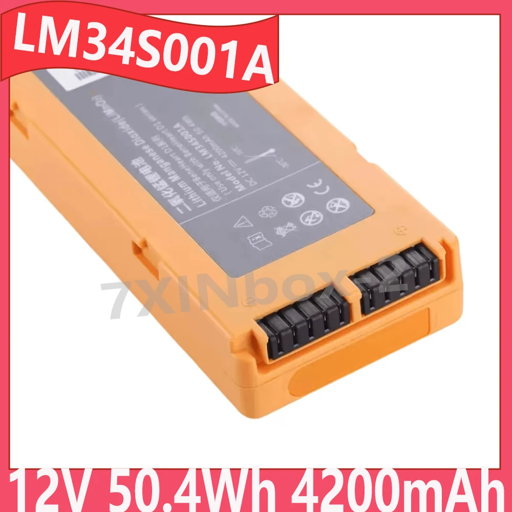 New LM34S001A 12V 50.4WH 4200mAh replacement Battery For Mindray BeneHeart D1 D1 Public D1 Pro