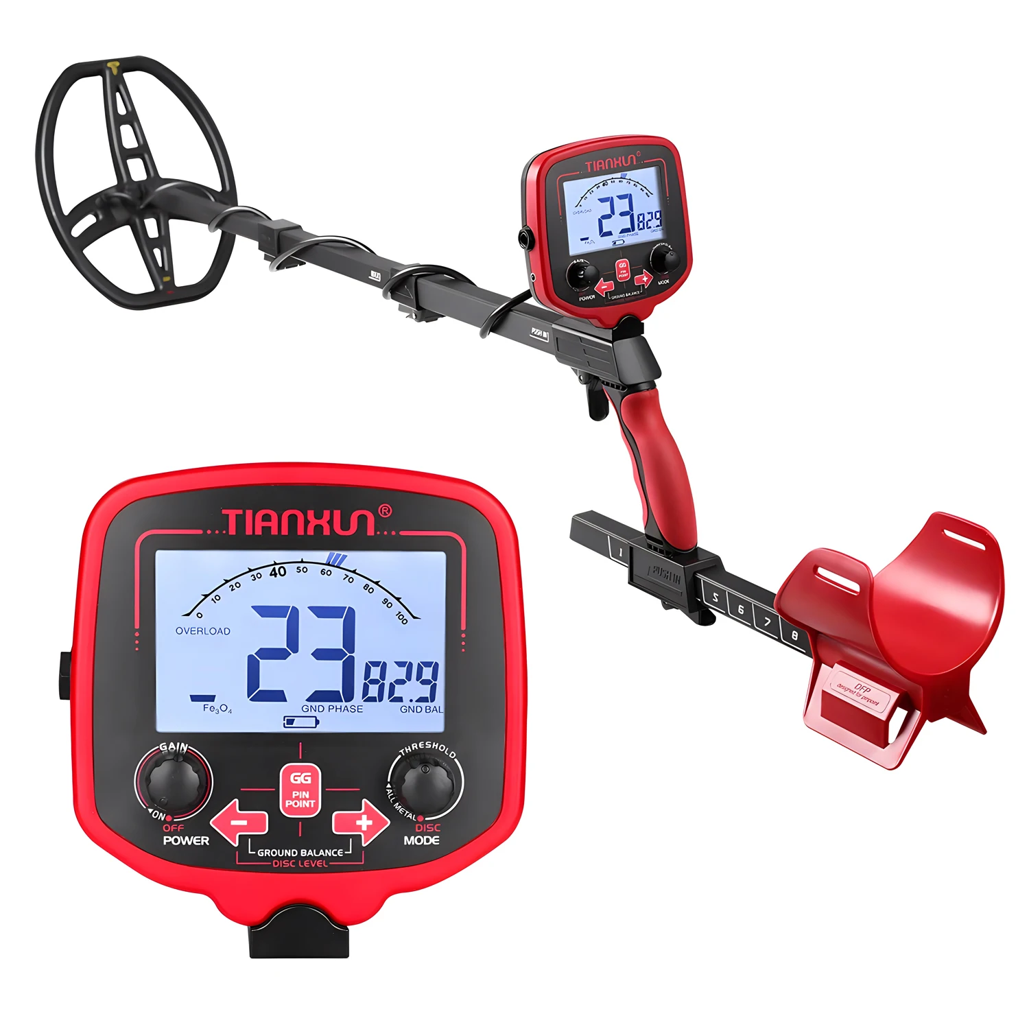 Underground Metal Detector TX-850, with LCD Display, Treasure Hunter, Gold Digger, 11