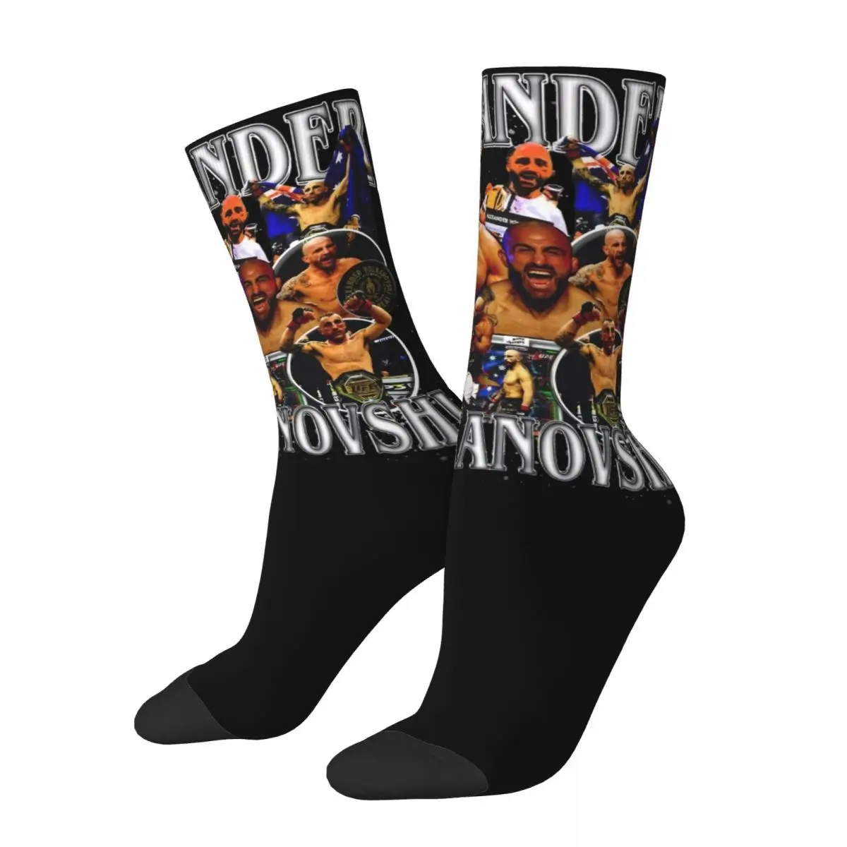 

Harajuku Unisex Retro Alexander Volkanovski Bootleg Crew Socks Cool Boxer Fighting Merchandise Soft Socks Warm Best Gift Idea