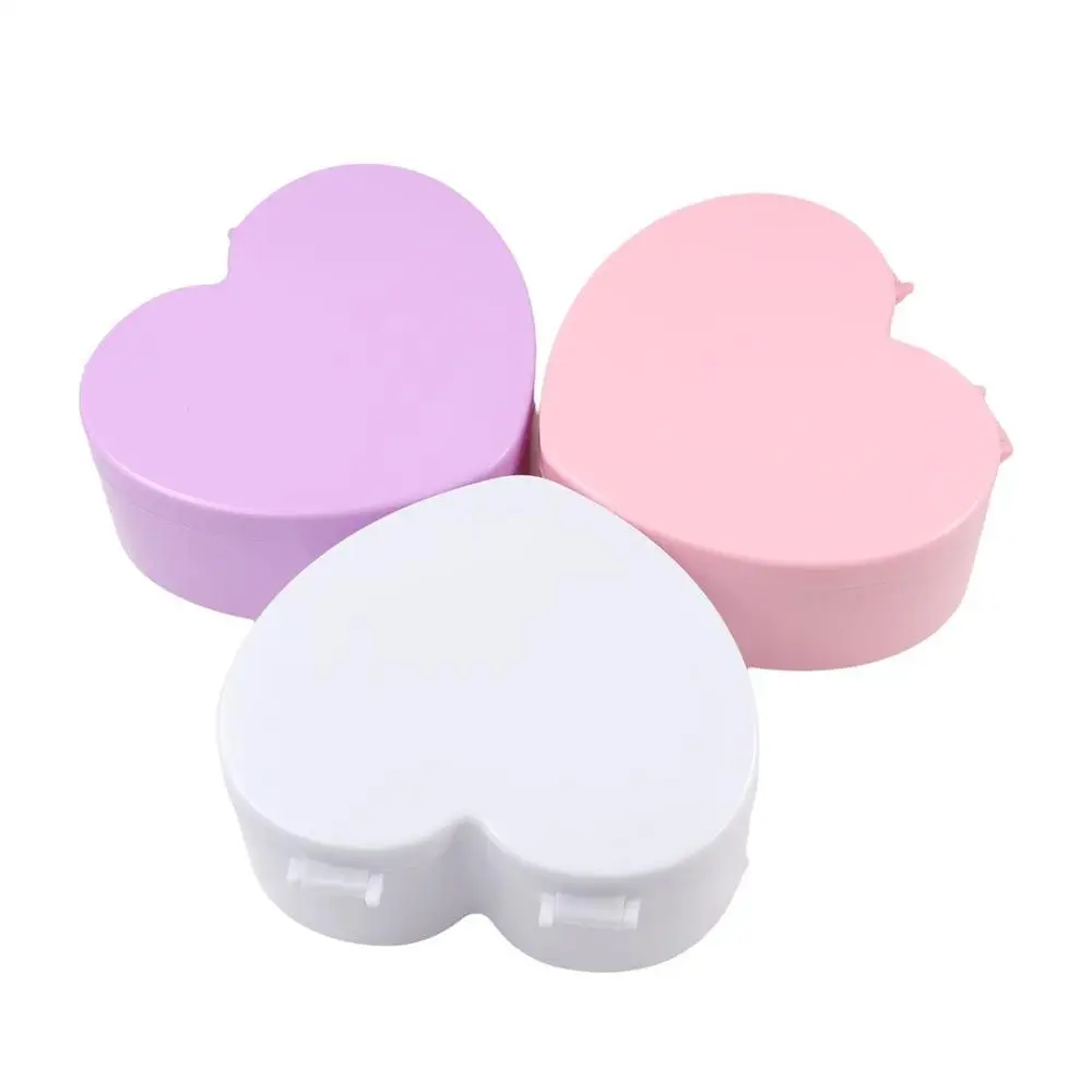 Make Up Student With Mirror Desktop Cosmetic Organizer Sundries Container Heart-shaped Jewelry  Box Girls Makeup Storage Box