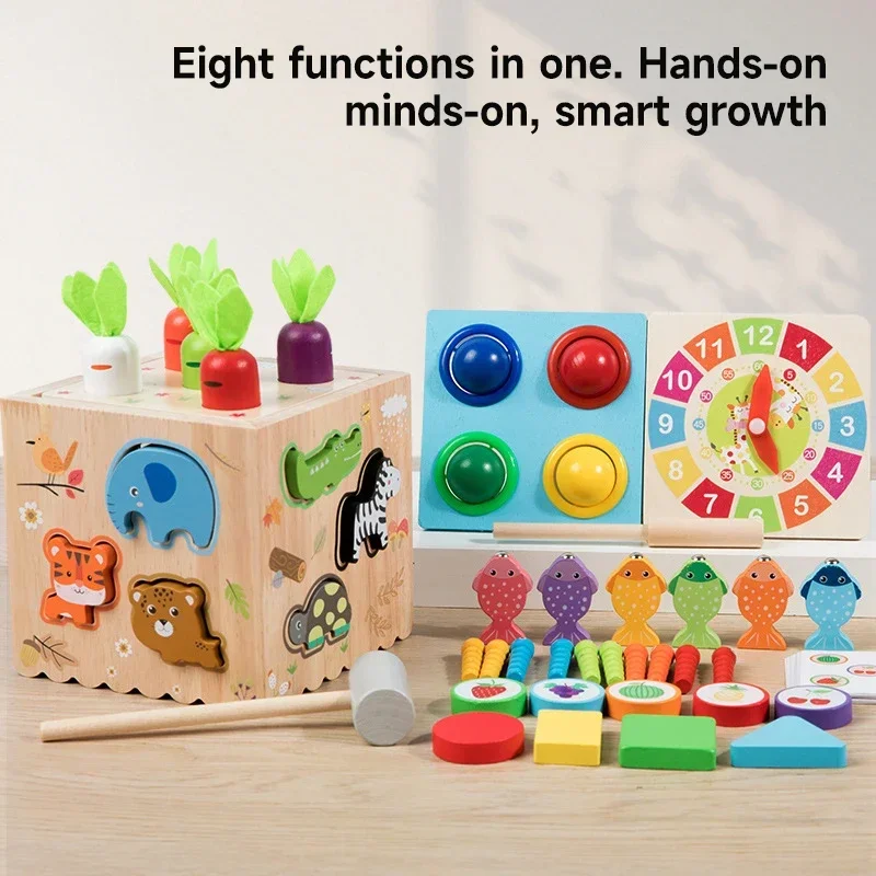 Trieur de formes sensorielles colorées en bois Montessori pour enfants, jouets pour faciliter les activités manuelles, développement, jouets d'apprentissage, cadeau