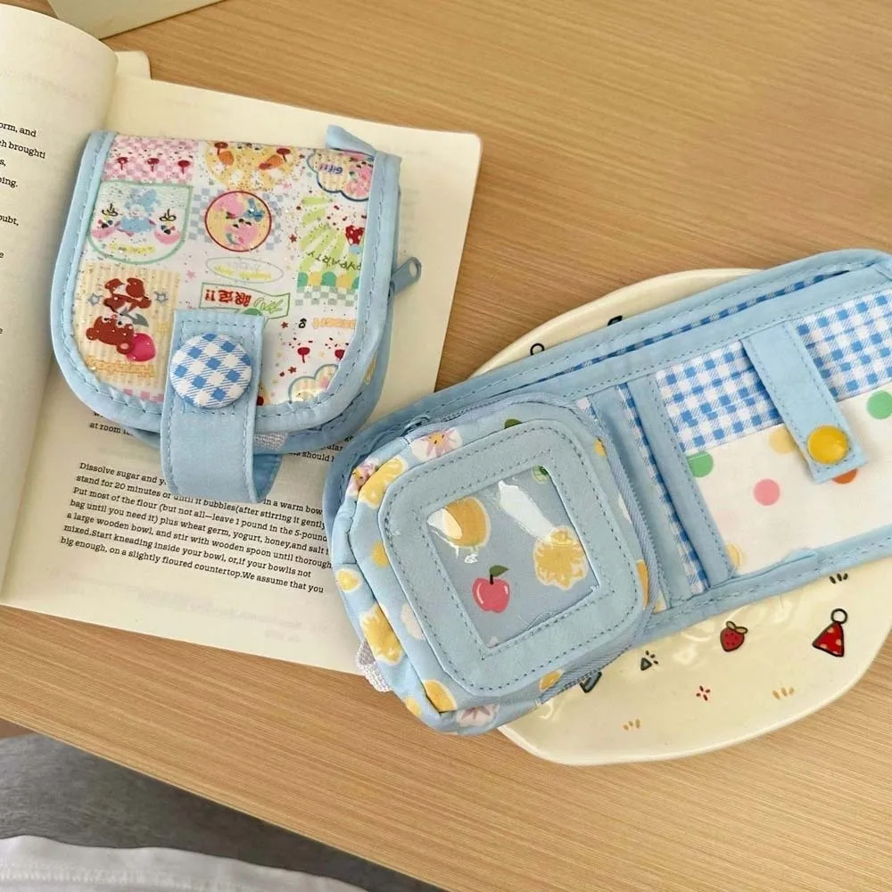 Cartoon Animal Dopamine Coin Purse PVC Large Capacity Small Makeup Lipstick Bag Multi Layered Jewelry Packing Pouch