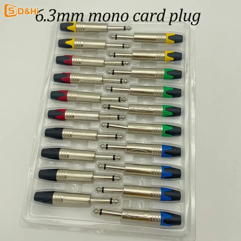 6.35 Mm Audio Plug Mute Plug Connector Jack Mono Assembly Microphone Conector With Mute Function