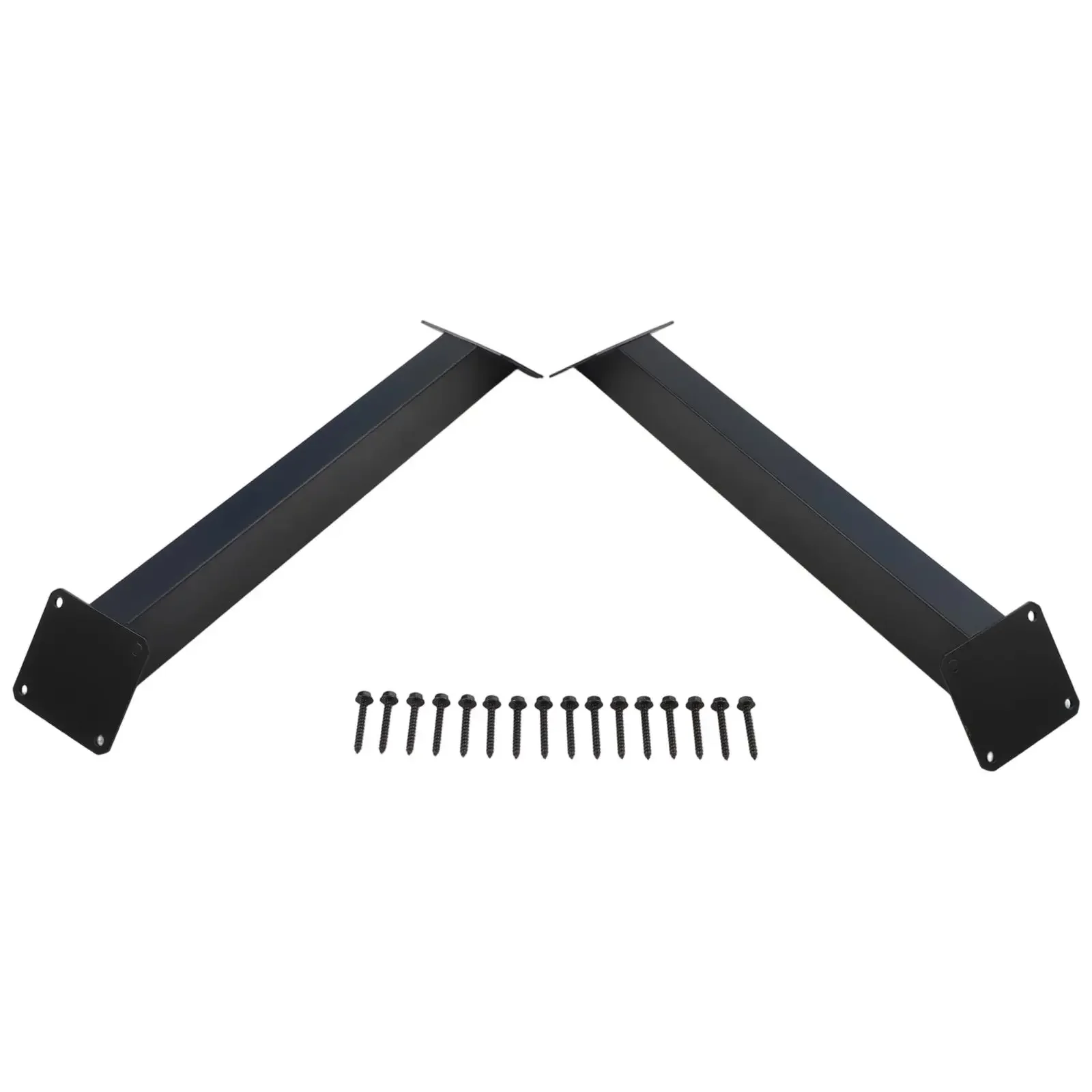 2Pcs 45 Degree Angle Support Brackets for Pergola and Wooden Structures Heavy Duty Steel Connectors for DIY Projects