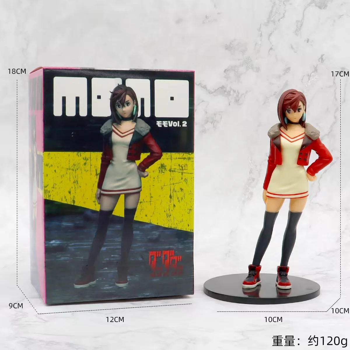 

3pc Set Collect Anime Figures, Ayase Momo PVC Model Doll 18cm, Tosy for Kids Girl, Character Standing Scene Model, DAN DA DAN