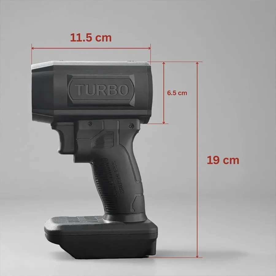 アップグレードされたリーフブロワー ダブルブロー V2.0 電動コードレスリーフブロワー 130,000 RPM 200 MPH ハイパワージェットブロワー パティオ、芝生、庭用