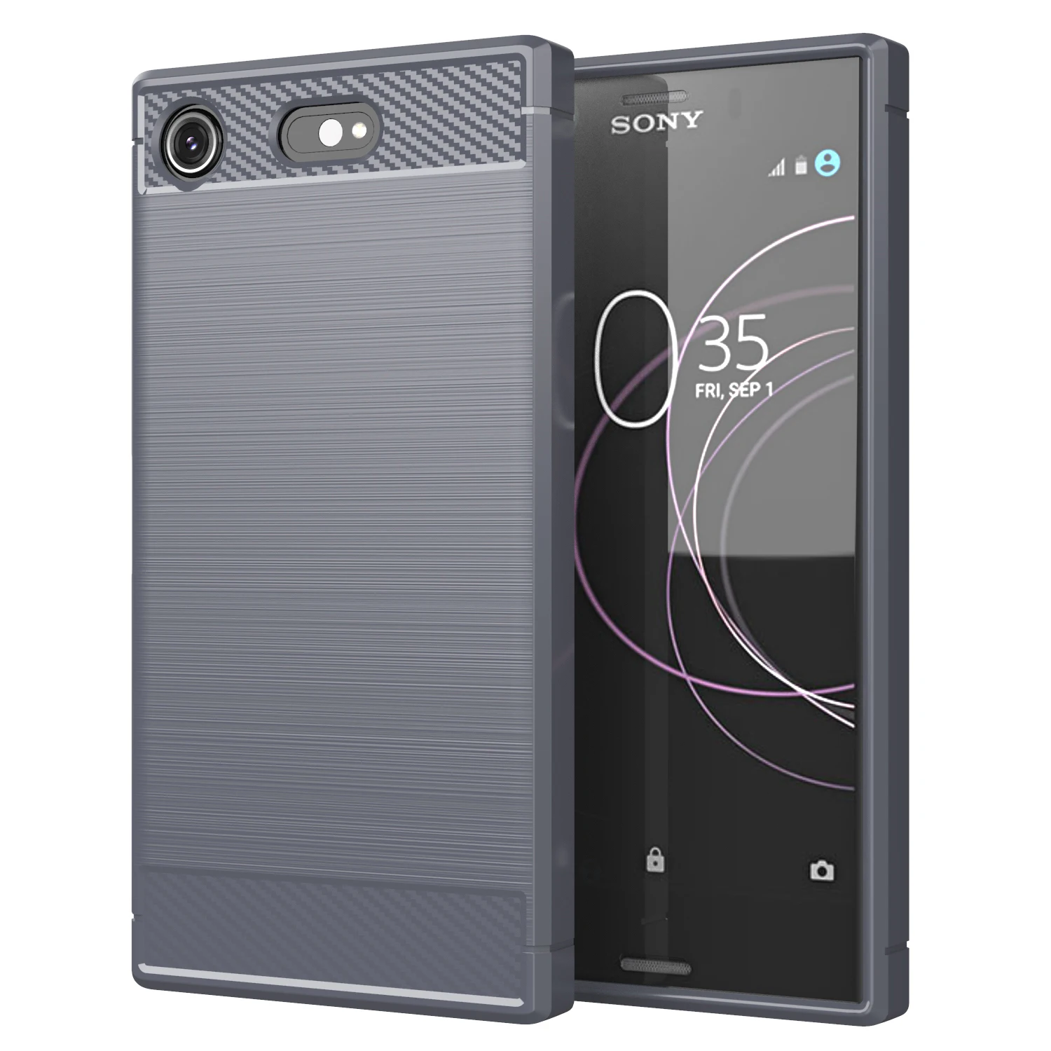 Shockproof Silicone Cases for Sony Xperia XZ1 Compact XZ1 mini Soft Phone Cover For sony xperia xz1 Carbon Fiber Case Fundas