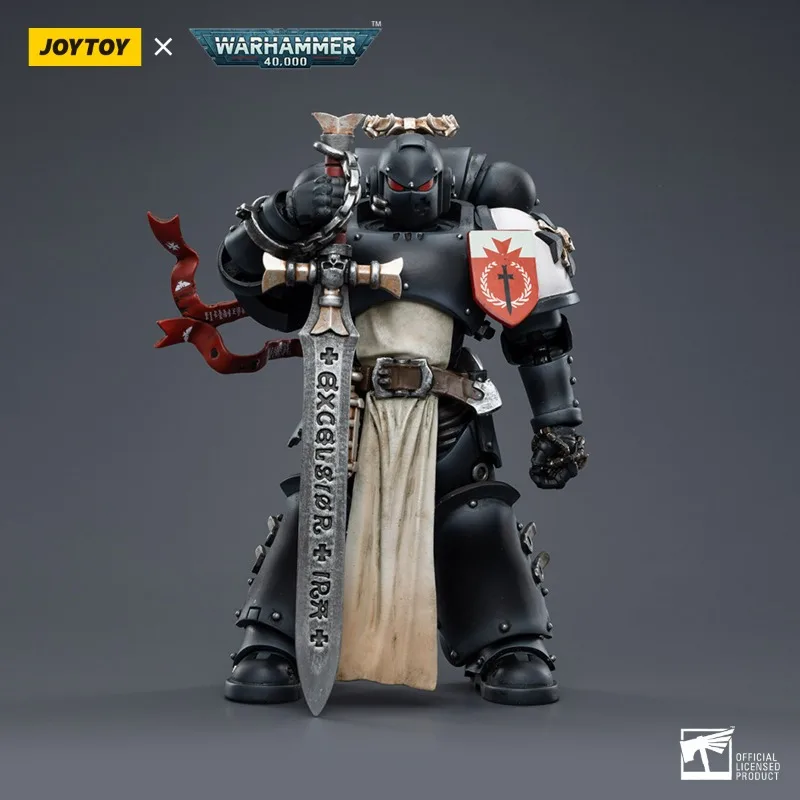 

In stock JOYTOY Warhammer 40K Black Templars Emperor's Champion Marshal Sword Brother Brotherhood Action Figure Model Gift