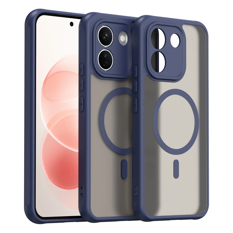 Case For Xiaomi Redmi Note 17 Pro Max 4G 5G ELVEV Magnetic Translucent Frosted Matte PC+Soft TPU Skin-Friendly Waterproof Cover