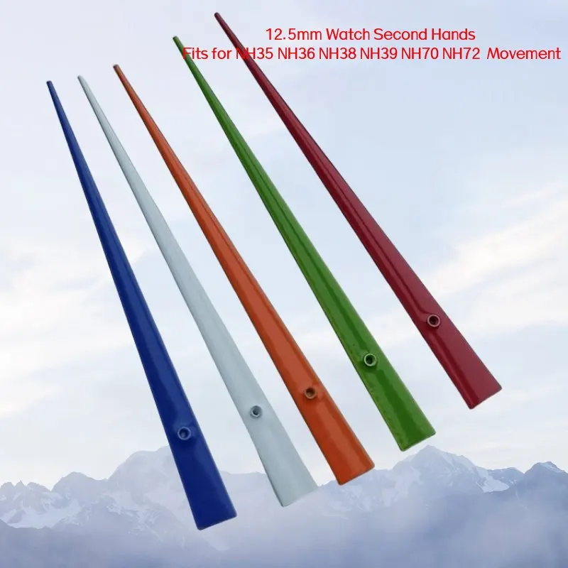

12.5mm NH35 Watch Second Hands Green Red Blue Fit for NH35 NH36 NH38 NH39 NH70 NH72 Movement Replacement Parts