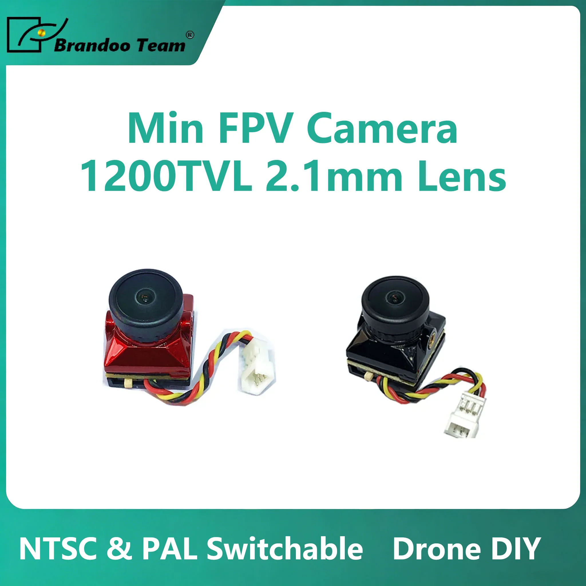 Mini FPV Camera Switchable NTSC & PAL 1200TVL 2.1mm 1/3' CMOS HD Camera Sensor 14*14 MM For FPV Drone DIY Parts D-WDR For RC FPV
