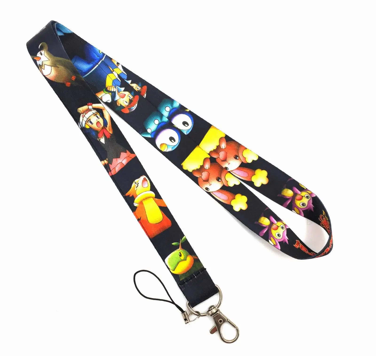 Pokemon Pikachu Charizard Jigglypuff Eevee Polyester Lanyard Cartoon Zertifikat Marke Lange Abzeichen Kamera Seil Halter Lanyard