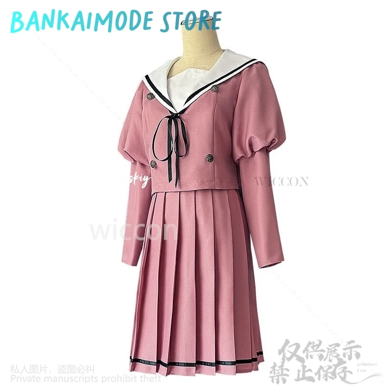 فستان Waguri Kaoruko التأثيري الجديد على شكل زهرة عطرة تتفتح مع الكرامة للفتيات اليابانيات Kawaii JK فستان وردي للمدرسة لوليتا كوس