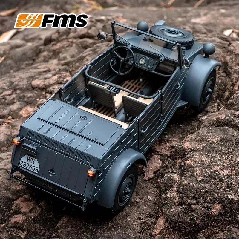 Fms 1:12 samochód lufowy type82 symuluje elektryczny zdalnie sterowany Model samochodu profesjonalny samochodzik zdalnie sterowany z napędem na
