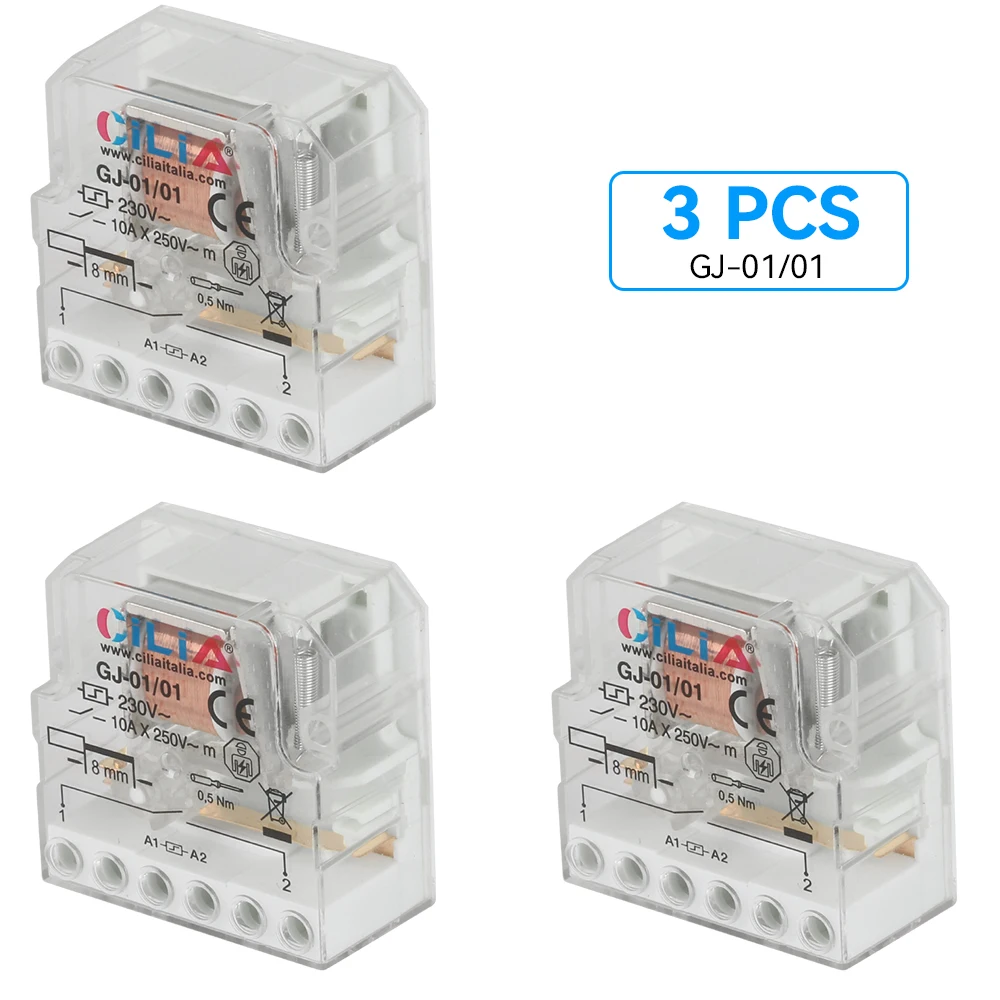 CILA مفتاح التتابع دفعة 230 فولت دفعة الكهروميكانيكية مع دائرة لفائف منفصلة واتصالات مع اتصال 1/2NO.