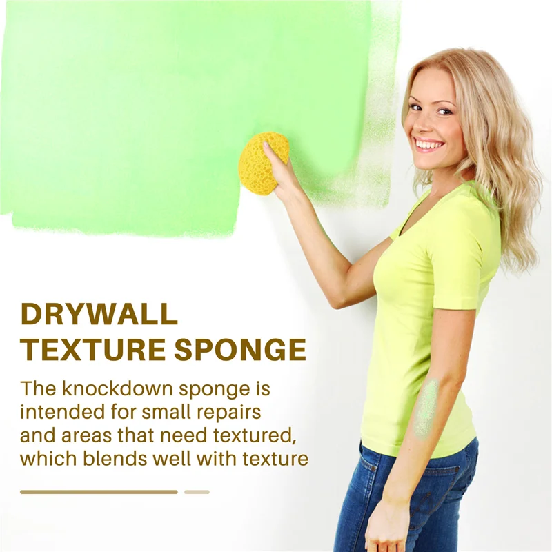 4Pcs Texture Sponge Drywall Texture Sponge Texture Patch Sponge for Texture Repair DIY Painting Ceiling (12 x 9 x 7cm)