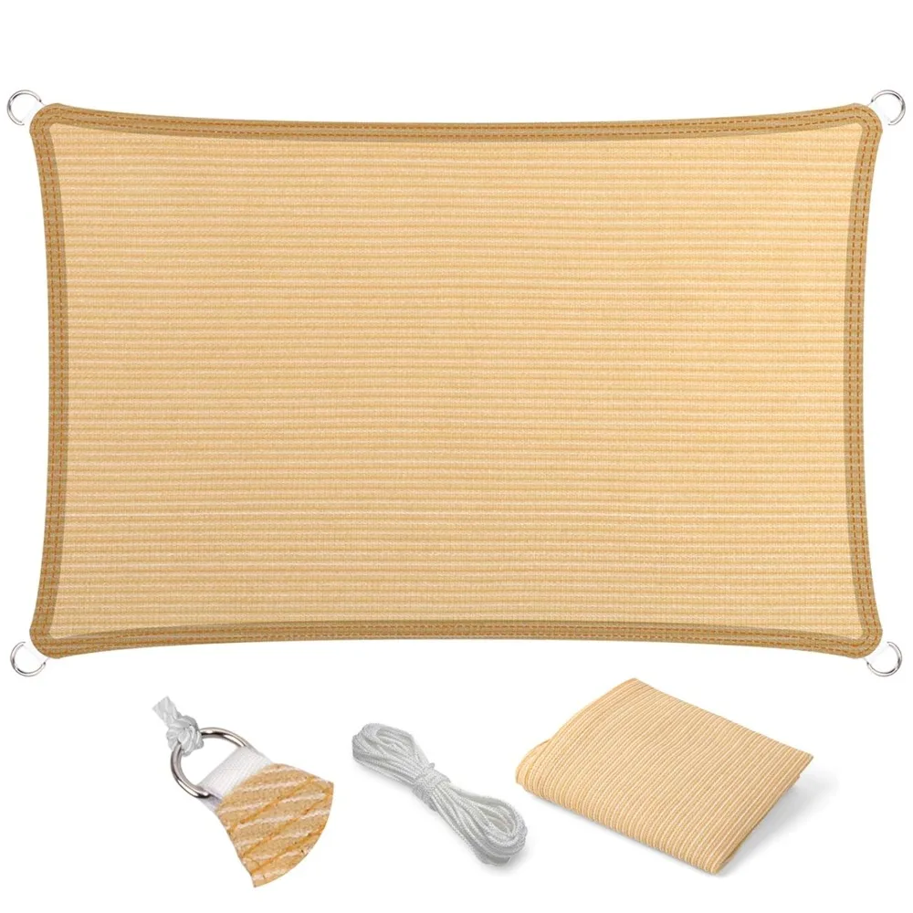 

Straight-edged Rectangular Sunshade Sail, 10 Feet X 17 Feet, Outdoor Awning Fabric, Customizable
