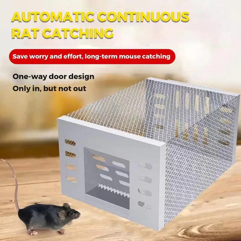 High-Efficiency Mousetrap Automatic Continuous Cycle Mouse Trap Home Garden Rat Catching Artifact Safe And Harmless