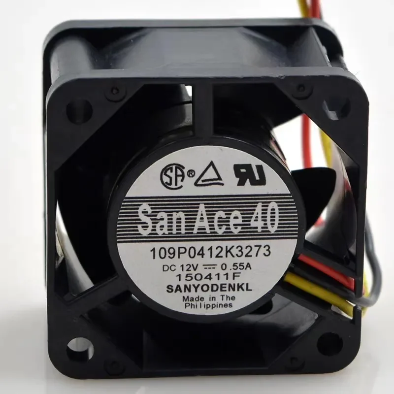 for Sanyo 4028 12V 0.55A 4cm Double Ball Bearing Cooling Fan Original Imported from Japan
