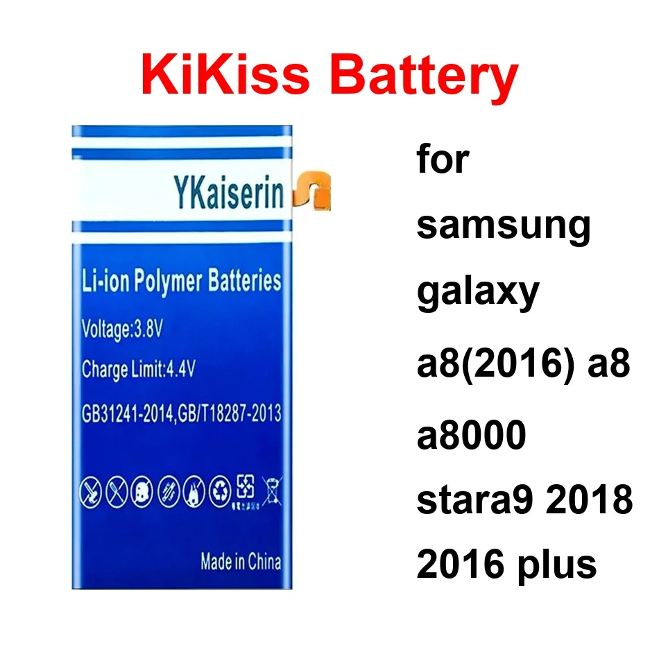 

3800-5000Mah EB-BA810ABE EB-BG885ABU EB-BA800ABE Mobile Phone Battery For Samsung Galaxy A82016 A8 A8000 STARA9 2018 2016 Plus