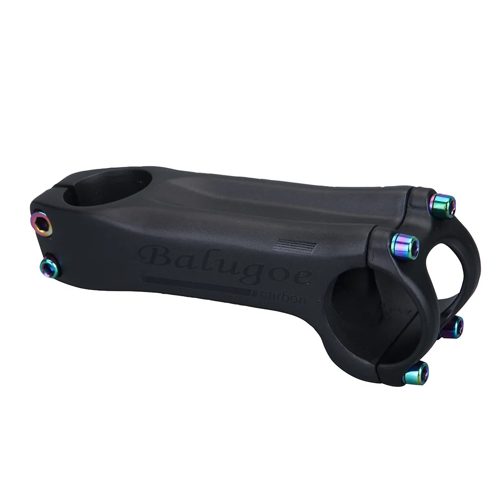 BALUGOE Ultralight Carbon Bicycle Handlebar Stem 6/17 Degree 31.8mm 70mm-130mm Power Mountain Road Bicycle Stem Bicycle Parts