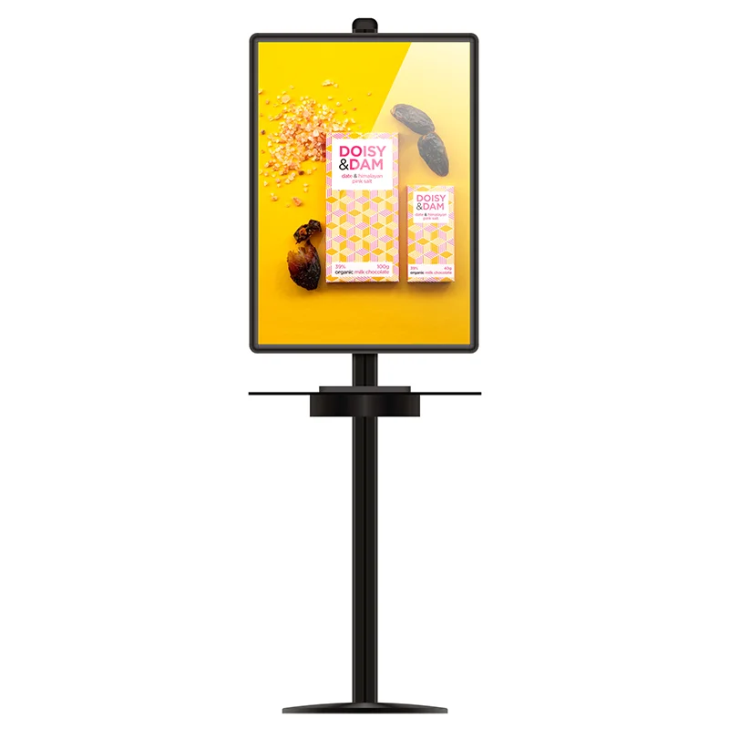 Airport Floor Standing Charging Advertising Station Phone Quick Charging Kiosk With Poster Frame