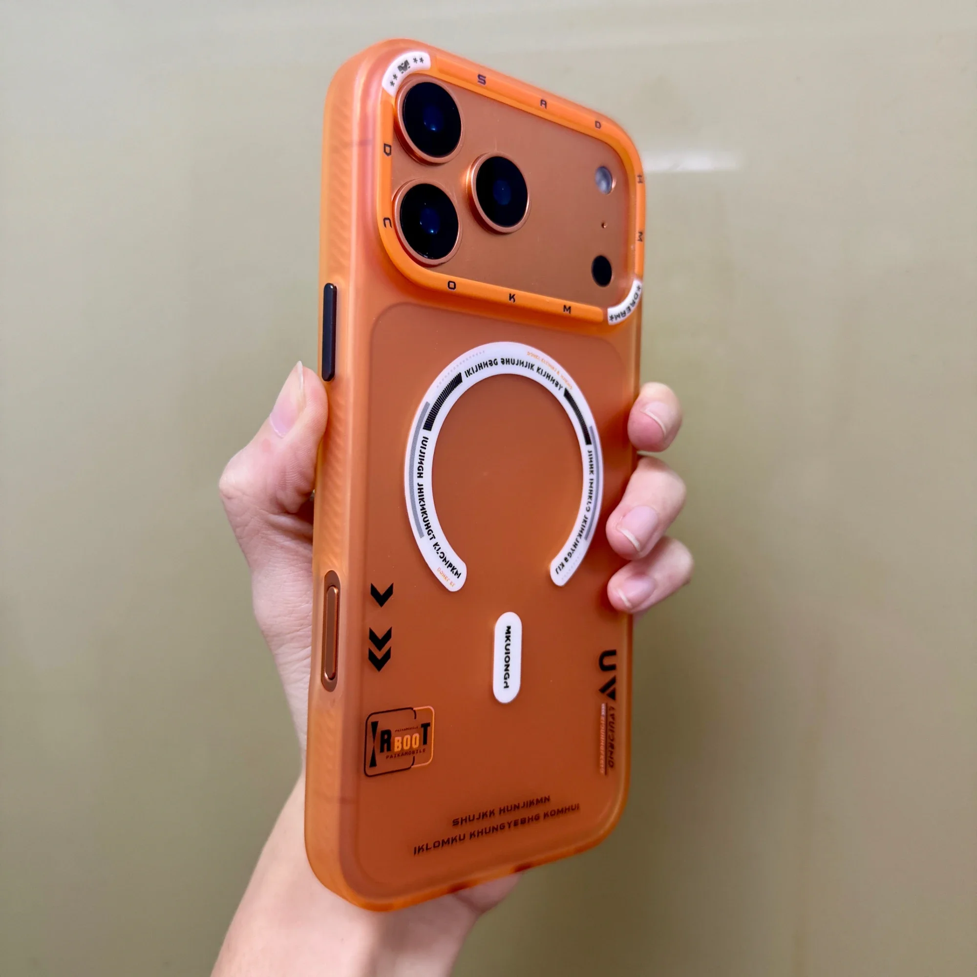 

Матовый магнитный чехол для телефона для iPhone 17 17Pro 17 Pro Max для Magsafe с беспроводной зарядкой, матовая металлическая рамка с объективом, кнопки, задняя крышка