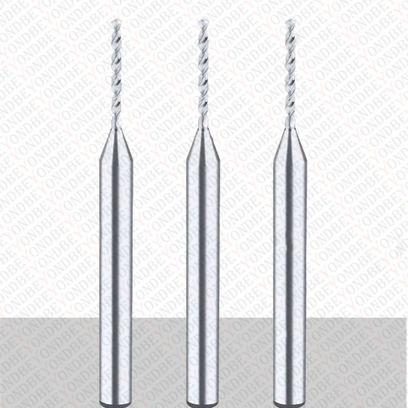 BEYOND Punta elicoidale 0.15-3mm punta fissa in acciaio al tungsteno con codolo fisso di piccolo diametro perforazione Super dura rivestita in lega ad alta velocità 1mm 0.5mm