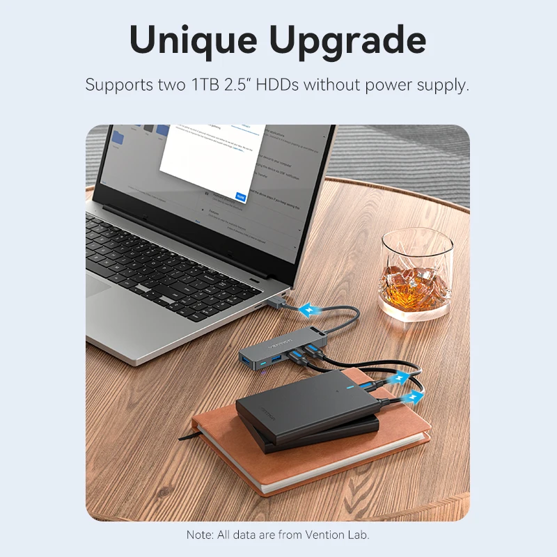 Vention USB 3.0 Hub 4 พอร์ต USB HUB สําหรับเมาส์, คีย์บอร์ดใช้งานร่วมกับ Ipad MacBook Pro Air แล็ปท็อปเดสก์ท็อป PC Xbox PS5 Splitter
