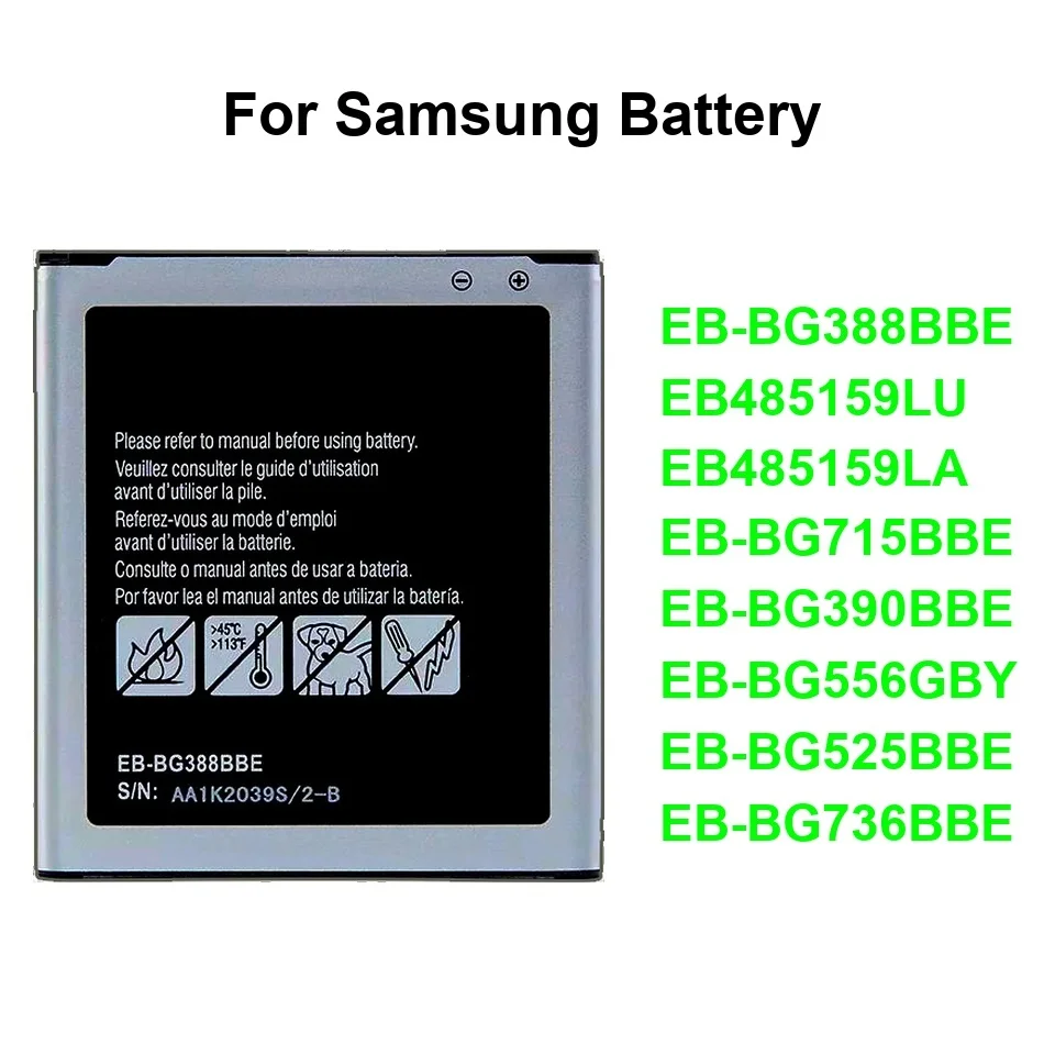 

Стабильный аккумулятор для мобильного телефона EB-BG525BBE EB-BG715BBE EB-BG556GBY 1800-4500 мАч для Samsung Galaxy Xcover 1 3 4 5 6 7 Pro Lte 2017