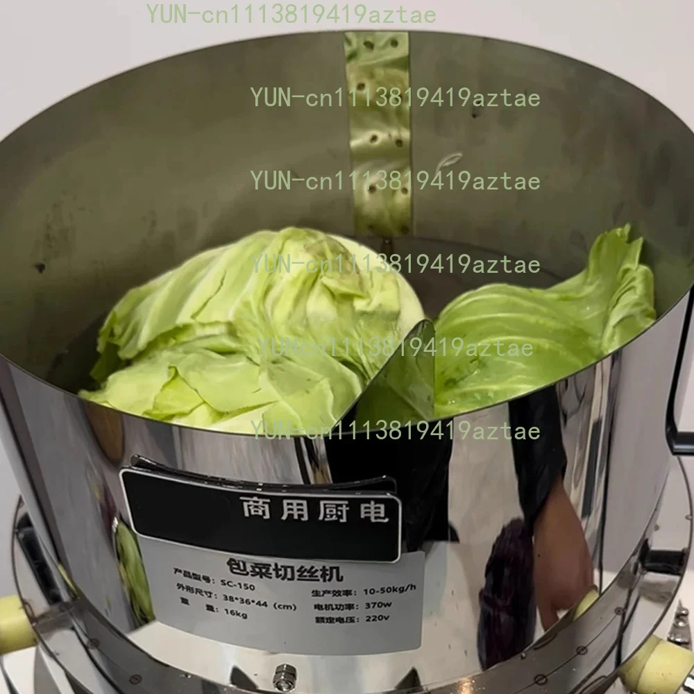 Commercial Large Diameter Vegetable Cutter Fully Automatic Cabbage Shredder Adjustable Thickness