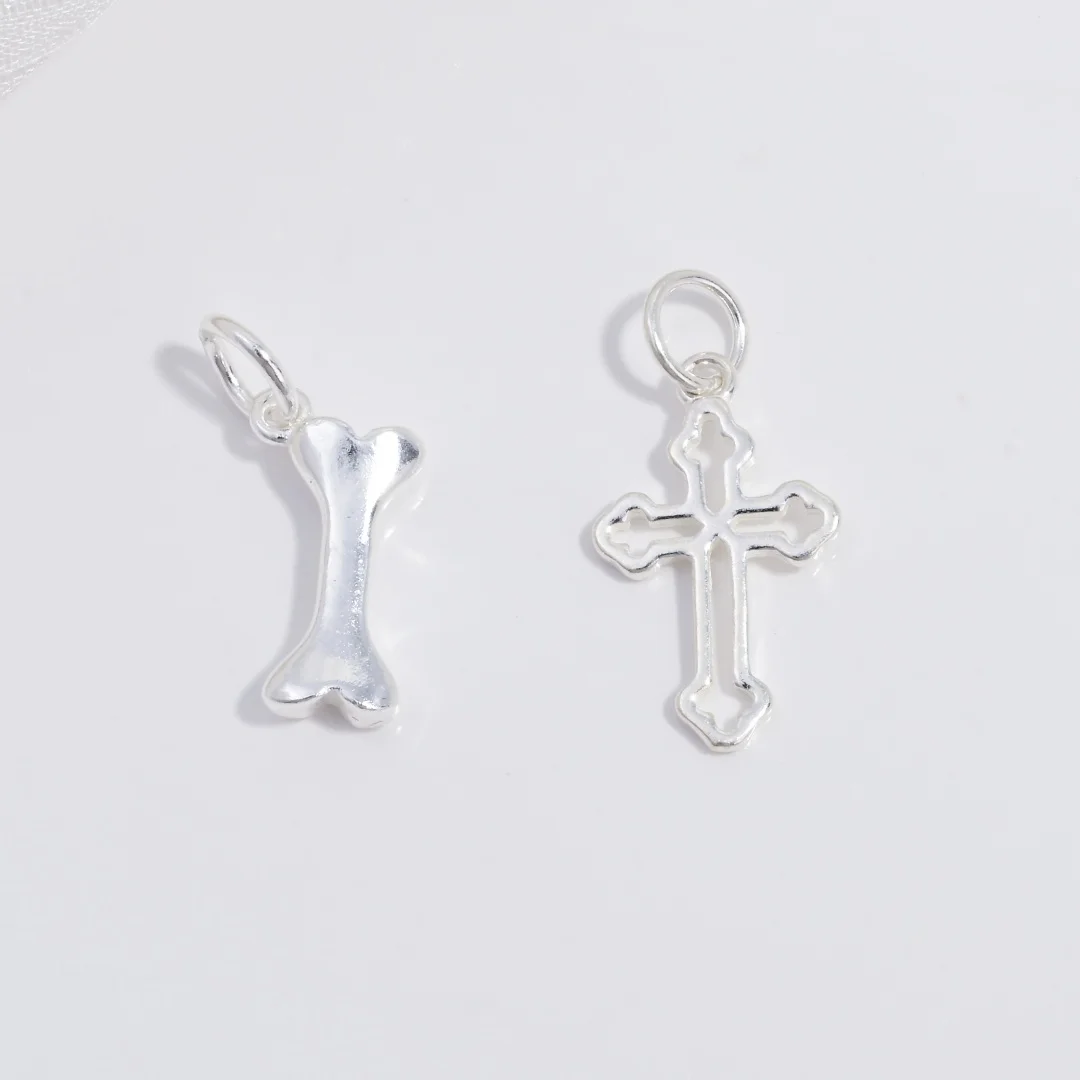 S925 Sterling Silver Sweet And Cute Style Diverse Pattern Charm DIY Handmade Bracelet, Necklace Jewelry Accessories SD110