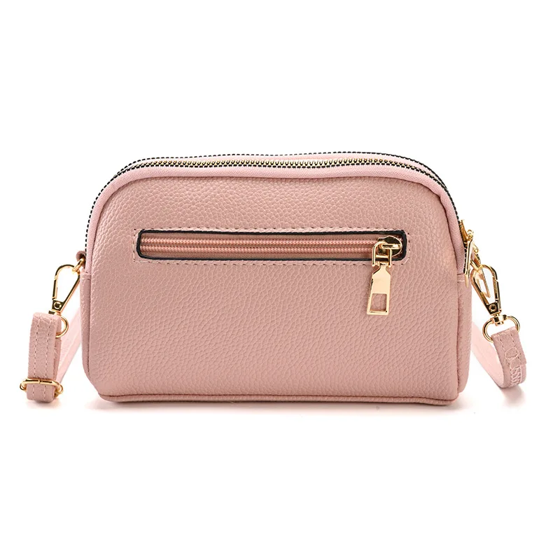 Women Wallet Single Shoulder Crossbody Cell Phone Bag Mini Fashion Purse Versatile Satchel Multi Card Position Money Bag Keycase