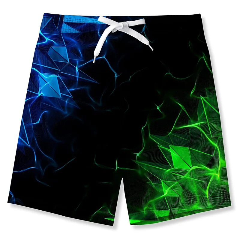 Calções gráficos céu estrelado profundo para homens, 3D Print, fantasia, shorts casuais, maiô para férias de verão, calção legal para surf, Y2K