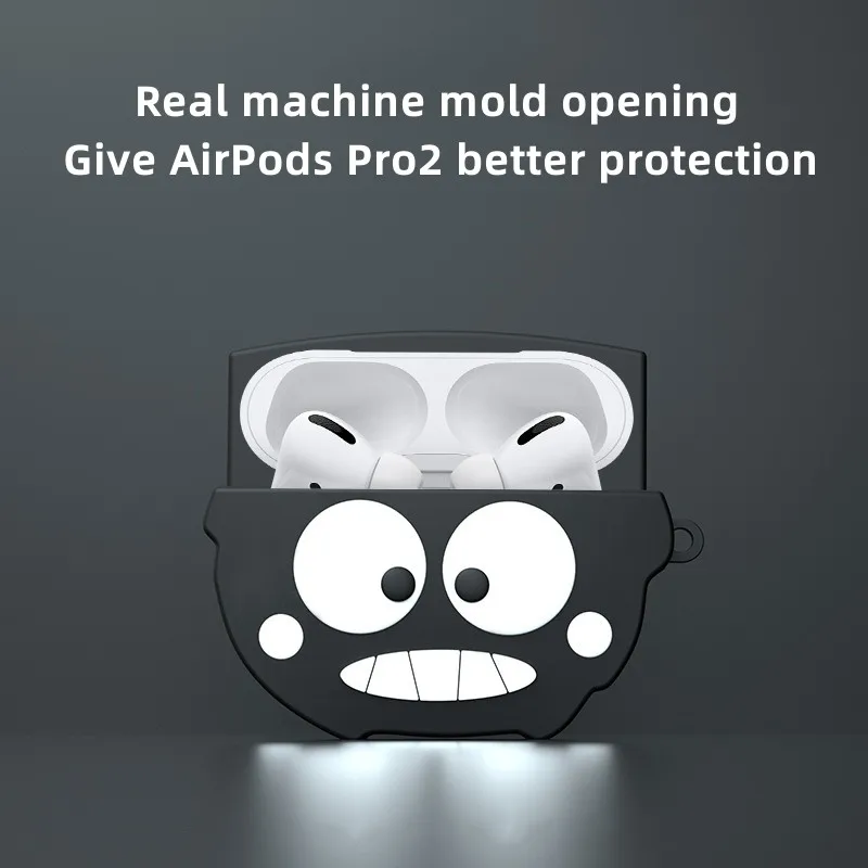 Apple Airpods Pro 2用保護ケース,Bluetoothヘッドセット,落下防止,ポータブル,コンパクト