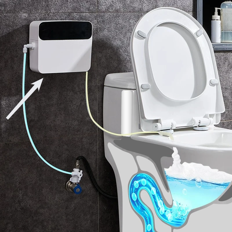 Toilet anti-splash artifact deodorizing toilet foam shield toilet foamer bubble machine external