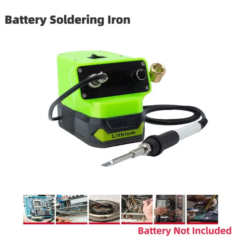 

Cordless Welding Station Battery Power Supply T12 Soldering Iron Welding Tool Kit FOR Ryobi 18V Lithium (Battery Not Included)