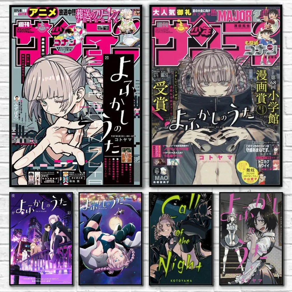 Anime C-Call of the Night Comic Poster Room Decor Home Decoration Interior Wall Art Waterproof Garage BedRoom Posters Gift