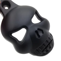 Motorcycle Parts Skull Horn Cover for Harley Davidson Big Twins V-Rods Stock Cowbell 1992-2022 BLACK