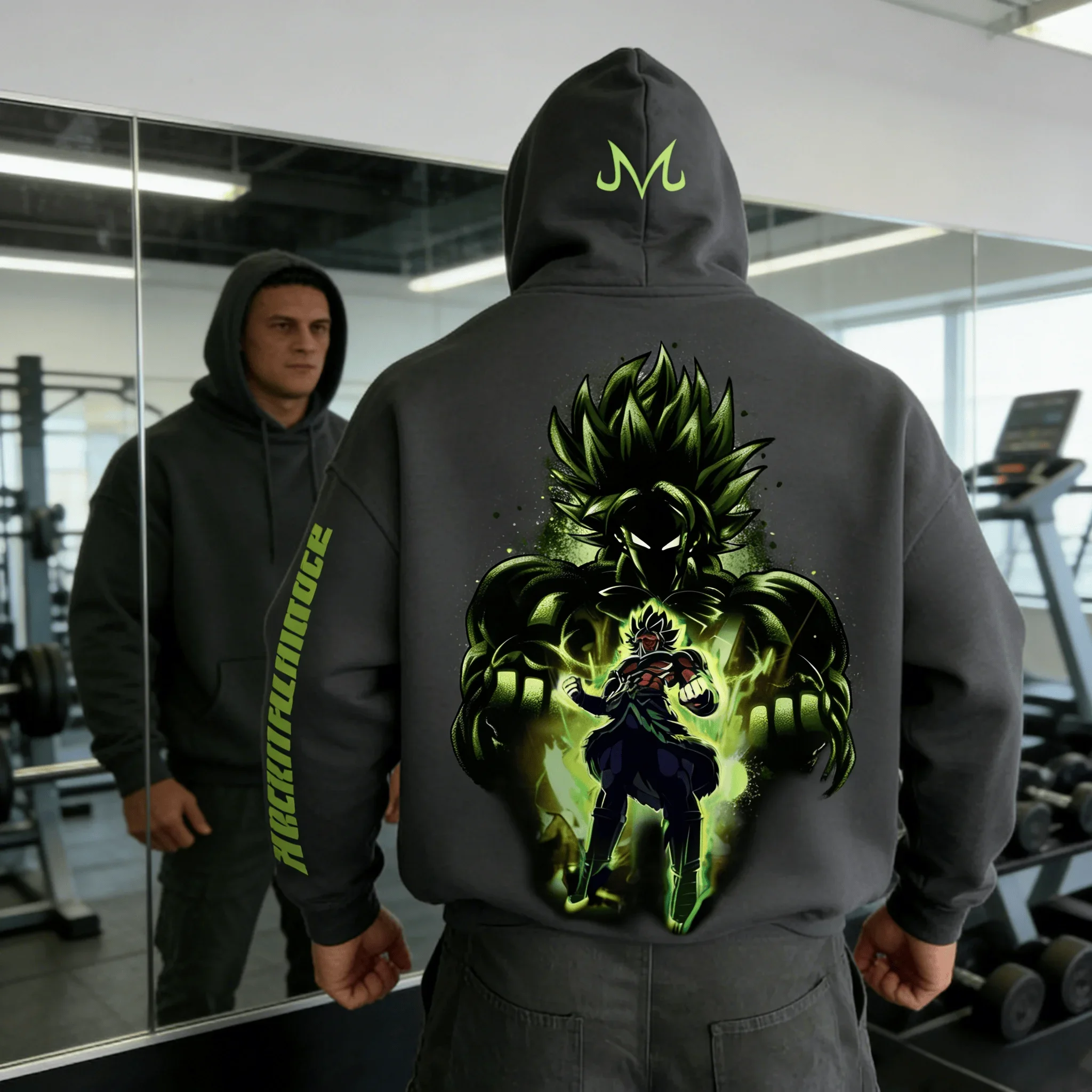 

2026 Dragon Ball Broly Super Saiyan Green Anime Print Hoodie Oversized Casual Top for Men Women Soft Couple Matching Clothing