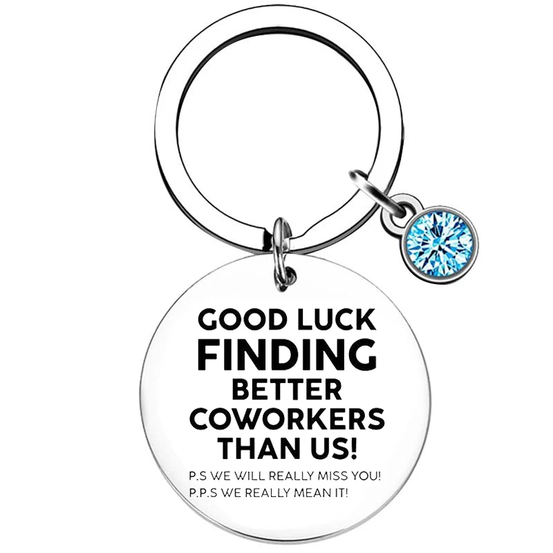 NewEleven Coworker Leaving Gifts keychains Farewell Going Away Gift Coworkers, Colleagues, Boss Goodbye Good Luck Gifts