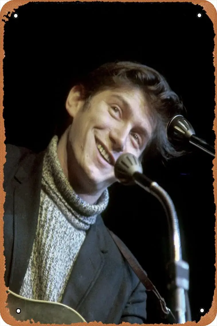 Phil Ochs at Carnegie Hall Poster 12 X 8 Vintage Metal Tin Sign Home Decor Garage Man Cave Wall Art., Retro